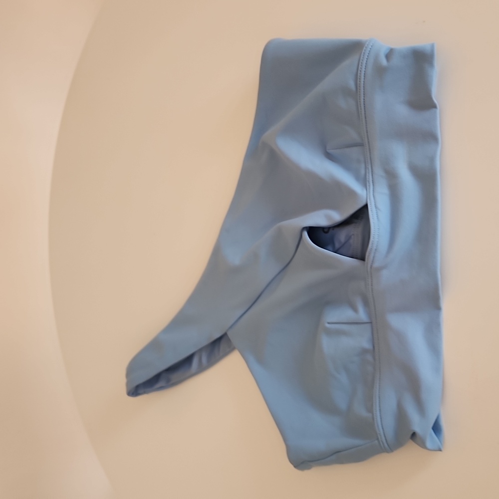 Alo Yoga Diagonal Flex Yoga Bra Blue Skies Size Medium